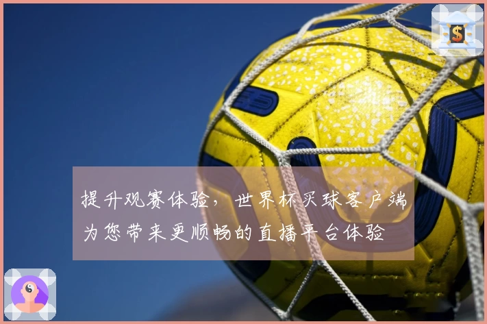 提升观赛体验，世界杯买球客户端为您带来更顺畅的直播平台体验